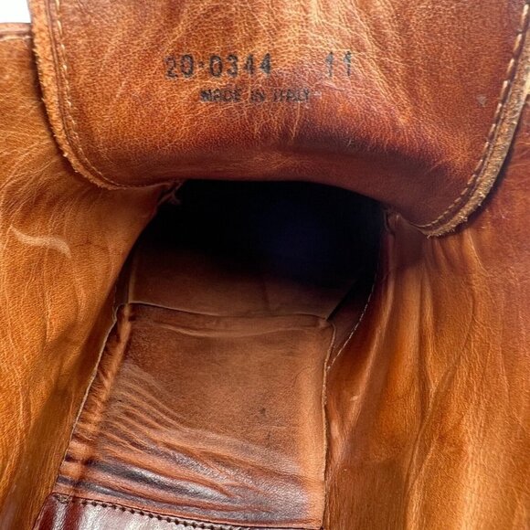 Johnston & Murphy Est. 1850 Men Sz 11 Brown Leather Plain Toe Chukka Ankle Boot - Picture 15 of 16